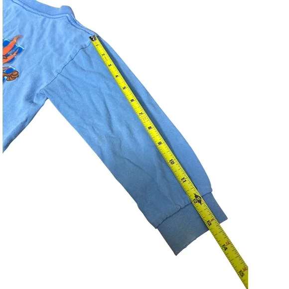 y2k 90's Vintage Scooby Doo Cartoon Network Blue Long Sleeve Graphic Tee Kids - Picture 6 of 8